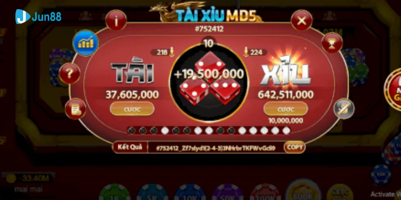 Tài xỉu MD5 tại Jun88 - Khám phá công nghệ cá cược tiên tiến 2 Các phương pháp MD5 và vai trò trong trò chơi tài xỉu MD5