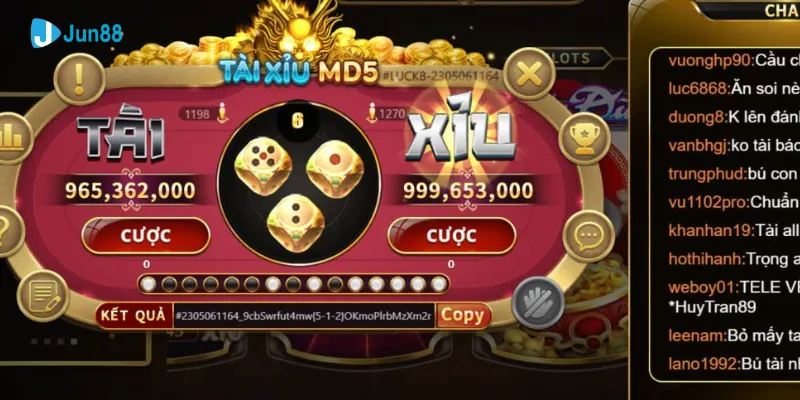 Tài xỉu MD5 tại Jun88 - Khám phá công nghệ cá cược tiên tiến 3 Những hình thức cá cược tài xỉu MD5 thông dụng