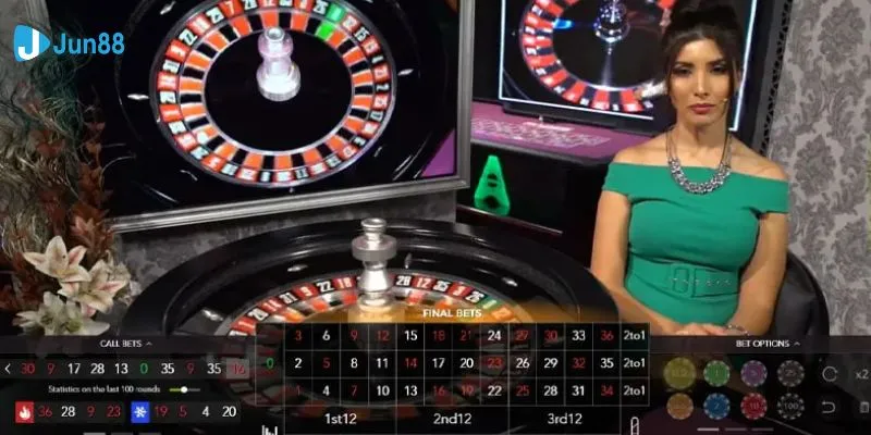 Live Roulette: Tận hưởng casino trực tuyến đỉnh cao tại Jun88 2 Tổng quan về sảnh game Live Roulette Jun88