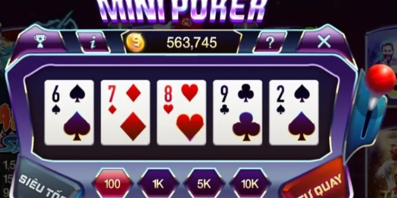 Cách chơi Mini Poker – Mẹo quay dễ trúng lớn cho tân thủ 2 Cách chơi và cơ chế vận hành của Mini Poker